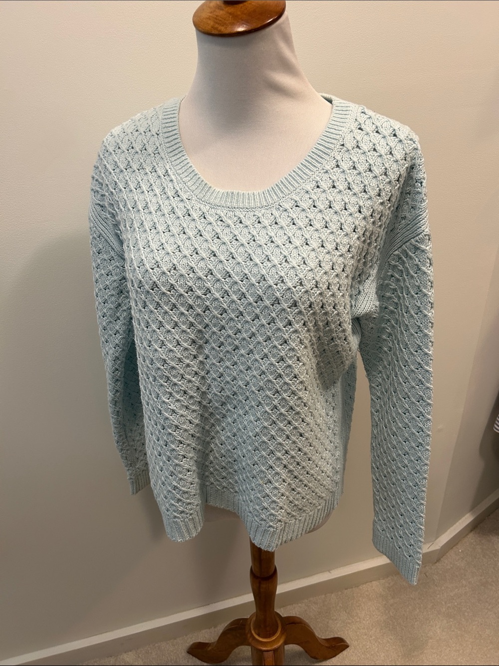 Light Textured Knit Women's Old Navy Mint Green Sweater